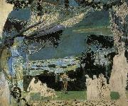 Mikhail Vrubel Italy.A.Night in Naples oil painting on canvas